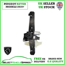 OE NEW PEUGEOT RIFTER RIGHT SIDE SLIDING DOOR WINDOW REGULATOR & MOTOR 2019>