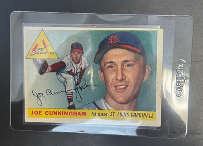 1955 Topps Baseball #37 Joe Cunningham, Vg, St. Louis Cardinals