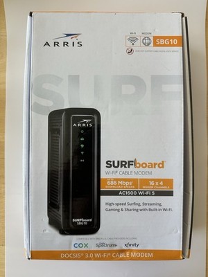 ARRIS Surfboard SBG10 AC1600 Wi-Fi Router Docsis 3.0 Cable Modem & WIFI Router