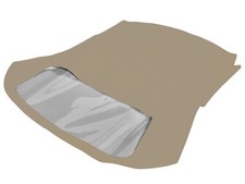 Fits Fiat 1100 1200 1500 1964-66 Convertible Top With Plastic Window Camel Vinyl