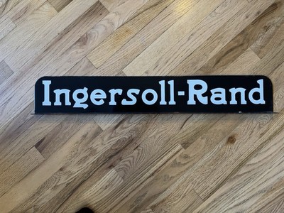 Vintage Ingersoll Rand - Double Sided Porcelain Flange Sign