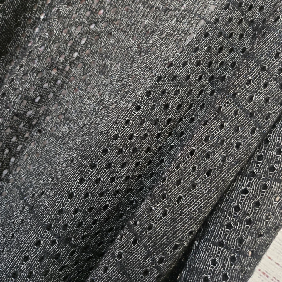 Cárdigan plumero largo tejido abierto negro Story Letter suéter para mujer XL Foto 4 de 4