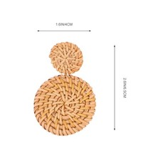  4 Pairs Handmade Ohrringe Statement Persönlichkeit Retro-Ohrringe