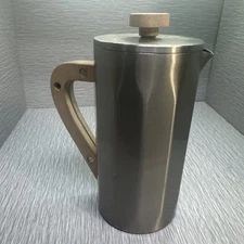 Starbucks Stainless Steel French Press 34oz 1L 2015 Wood Handle Coffee Maker