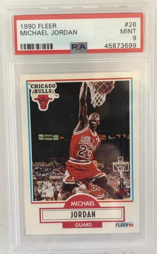 1990 Fleer🔥MICHAEL JORDAN🔥PSA 9 'Fleer 90' #26 Chicago Bulls