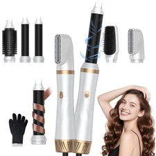 5 in 1 Blow Dryer Brush,110-120V Hair Dryer Brush, Fast Drying & 3 Adjustable...