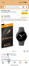 Supershieldz HD Clear TPU for Google Pixel Watch 4 3 2 1 41mm