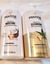 Pantene ProV Gentle Moisture W/Coconut Extract Shampoo & Conditioner 10.1 Each