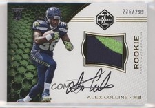 2016 Panini Limited Rookie Patch Auto 236/299 Alex Collins #107 Patch Auto 9ut