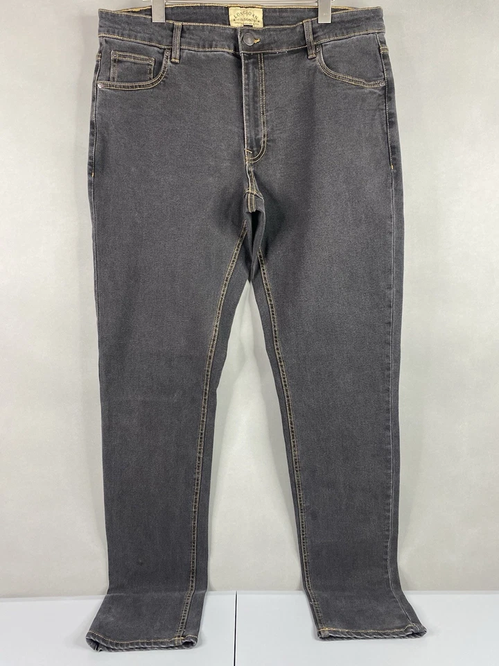 Pantalones de mezclilla largos John & Son America Classics para hombre alto 100 % índigo 38x38 Foto 2 de 4