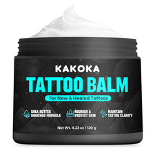 Tattoo Aftercare Balm 4.23 Oz , Tattoo Balm, Natural Shea Butter Formula Tattoo