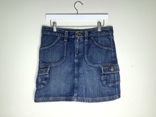 Vintage Old Navy Denim Cargo Mini Skirt Size 4