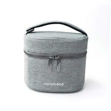 Nanobebe Breastmilk Baby Bottle Cooler  Travel Bag with Ice Pack Deluxe