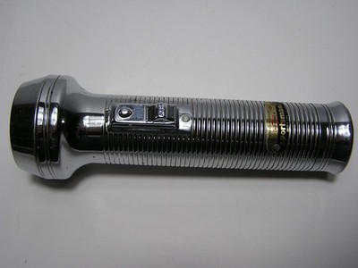 Vintage Rayovac Sportsman Chrome Flashlight Made in USA