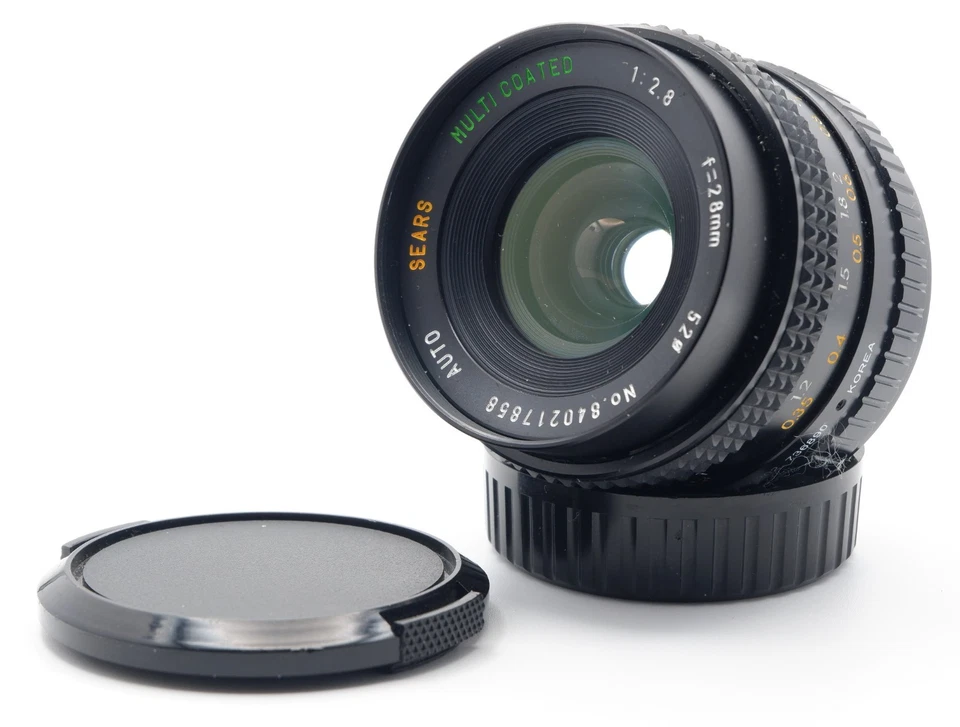 Sears Auto Multicoated 28mm f2.8 Wide Angle Macro Lens US seller w/Caps PK Mount - Image 3 of 4