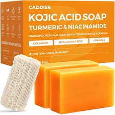 Kojic Acid Turmeric Soap Bars   Dark Spot Remover Skin Care, Handmade Face ...