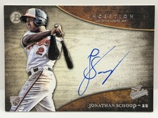Jonathan Schoop ‘14 Topps Inception Certified Auto Rookie Card Baltimore Orioles. rookie card picture