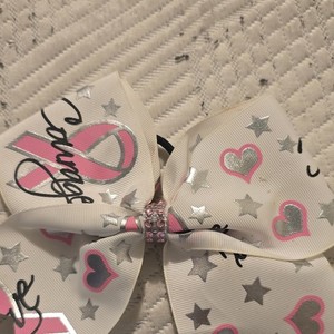 Breast Cancer Awarness Cheer Bow