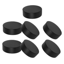 7 Pcs Pu Foam Ice Hockey Pucks For Indoor Hockey Game And Practice Gear
