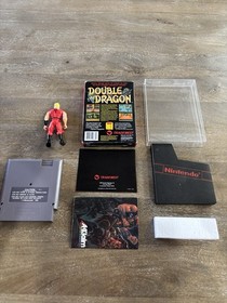 Double Dragon Nintendo NES Complete CIB Jimmy Lee Action Figure Inserts Cart Box