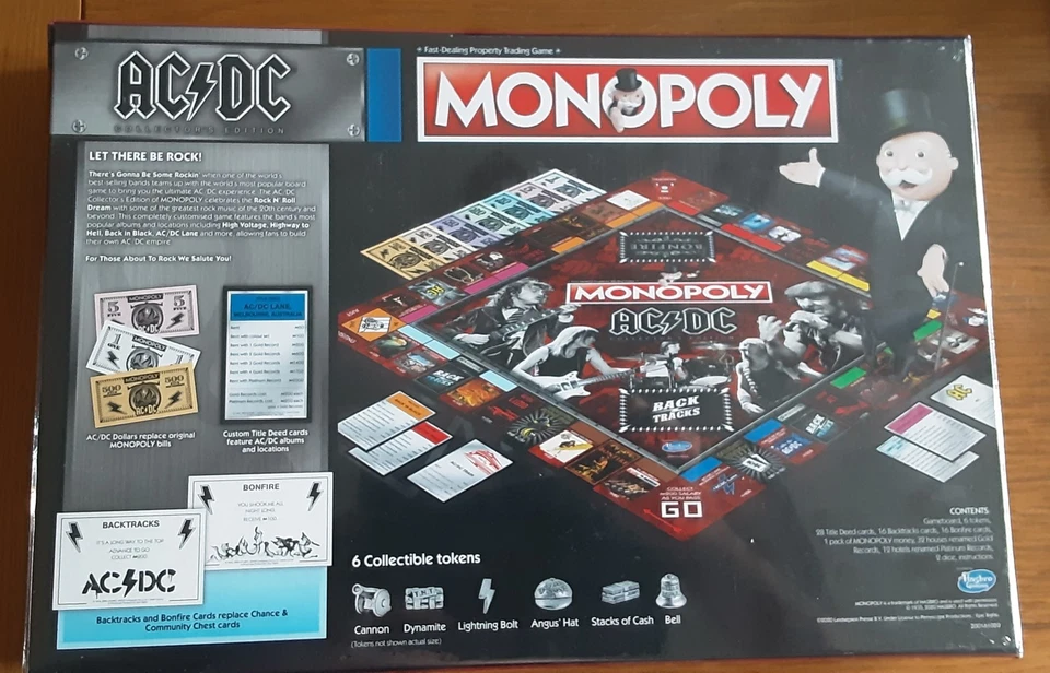 Monopoly AC/DC Collectors Edition Board Game (Hasbro)- Unopened - Image 3 of 4