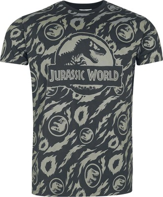Jurassic Park T-Shirt Herren Jurassic World - Allover multicolor