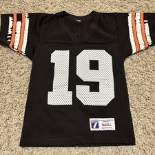 Vintage 90’s Logo 7 Bernie Kosar Cleveland Browns #19 NFL JERSEY Small Youth USA