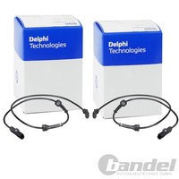 2X Delphi ABS-SENSOREN Hinten Passend FÜR Renault Grand Megane ScÉNic