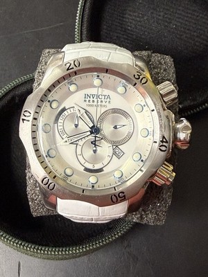 Invicta Reserve Venom 22007 Limited Edition White Leather Swiss Quartz 270/300