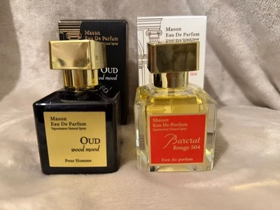 2 x Perfume Set Mason barcrat perfume & wood Oud NEW FREE POSTAGE ( 2 x 50ml)