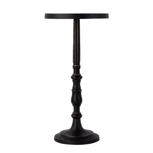 Butler Specialty Company Heidi 12 in. W Rnd All Metal Pedestal End Table-Bronze - Picture 2 of 4