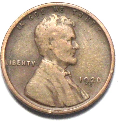 1920-S Lincoln Wheat Cent — photo from another recent sale