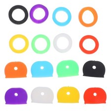 64 Pcs Key Covers for Car Keys Coloured Caps Elastic Accessories