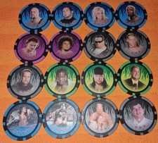 16x Topps Power Chipz WWE WWF Sammlung Undertaker Gerald Brisco Jesse & Festus