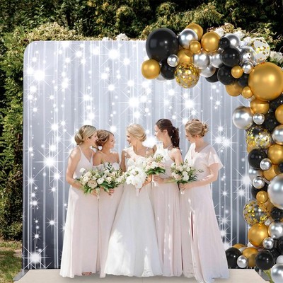 8x8 FT Tension Fabric Display Photography Backdrop Stand for Weddings Events