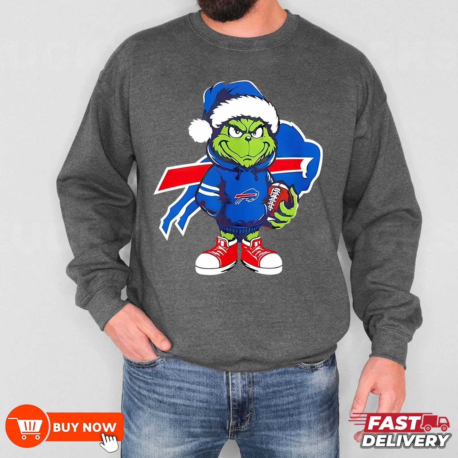 Buffalo Bills funny character football Football Sweatshirt