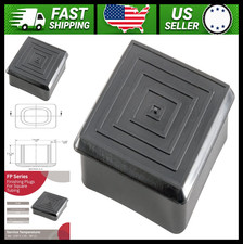 Caplugs Black Plastic Square Tube Finishing Plugs 3/4", 200 Pack