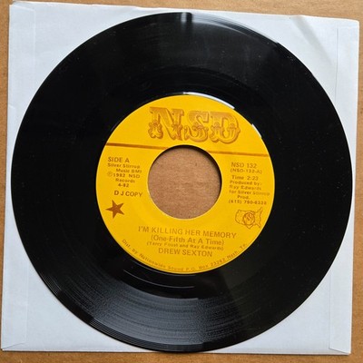 DREW SEXTON I'm Killing Her Memory DJ PROMO NSD 45 7'' COUNTRY Vinyl Record