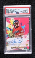 2020 Topps Inception Magenta 58/99 Aaron Civale #RESA-AC PSA 10 GEM MT Auto n0c