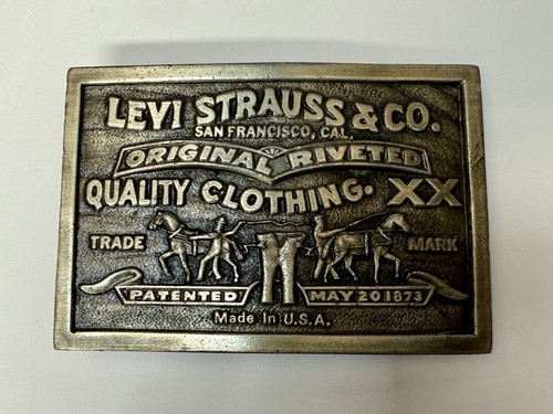 Levi's Strauss & Co Original Riveted Clothing Bergamot Vintage 1976 Belt Buckle - Picture 17 of 18