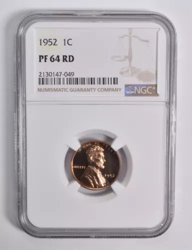 PF64 RD 1952 Lincoln Wheat Cent NGC *4562