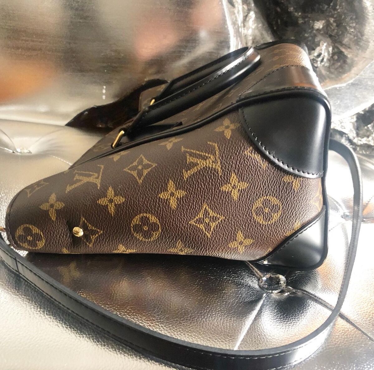 Louis Vuitton Noir Monogram Canvas Phenix PM Bag