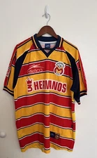 Vintage 90s Atletica Morelia Monarcas Mexico Liga MX Soccer Jersey 3 Hermanos