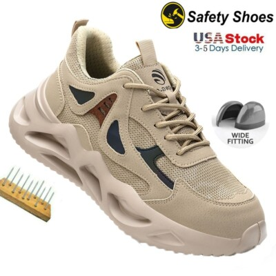 #ad Mens Work Boots Steel Toe Safety Shoes Indestructible Sneakers Lightweight Shoes $42.29