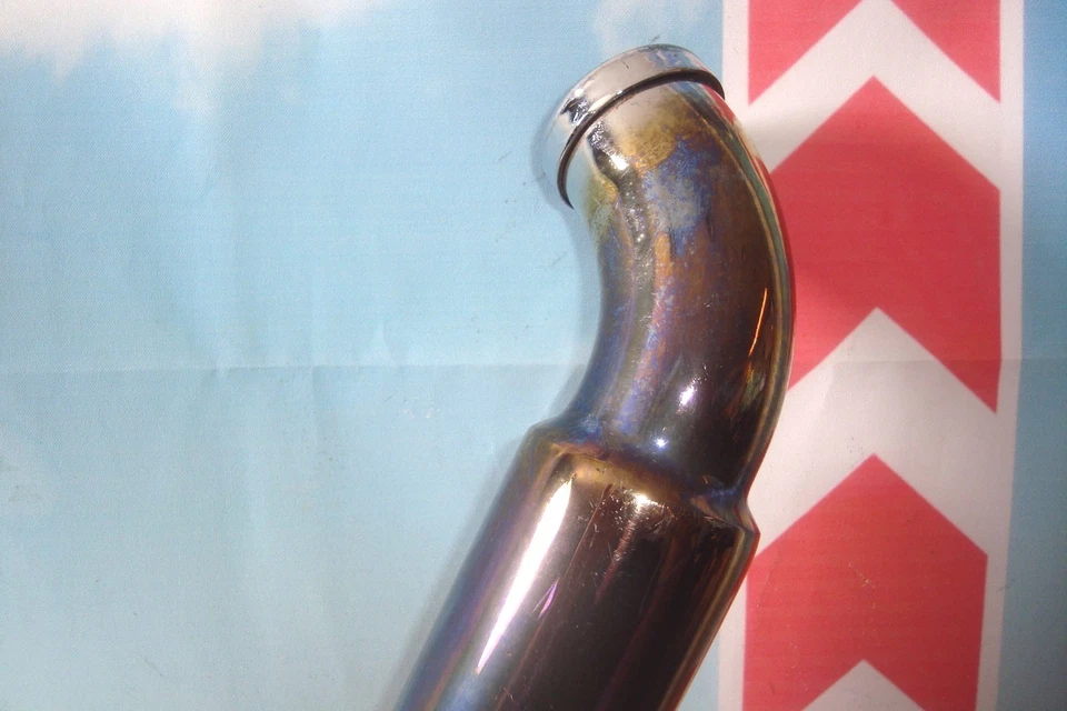 Tubo de escape cromado Samson trompeta delantera para Harley se adapta a Softail EVO X1 Foto 2 de 4