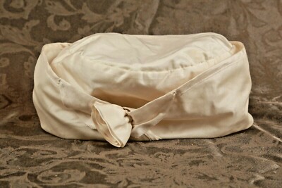 Copper Key Toddler Girls 100% Silk Hat 3T Ivory Rosette W/ Leaves Large Band