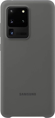 Samsung Galaxy S20 Ultra 5G Silicone Silky Smooth Backcover Hülle - Grau