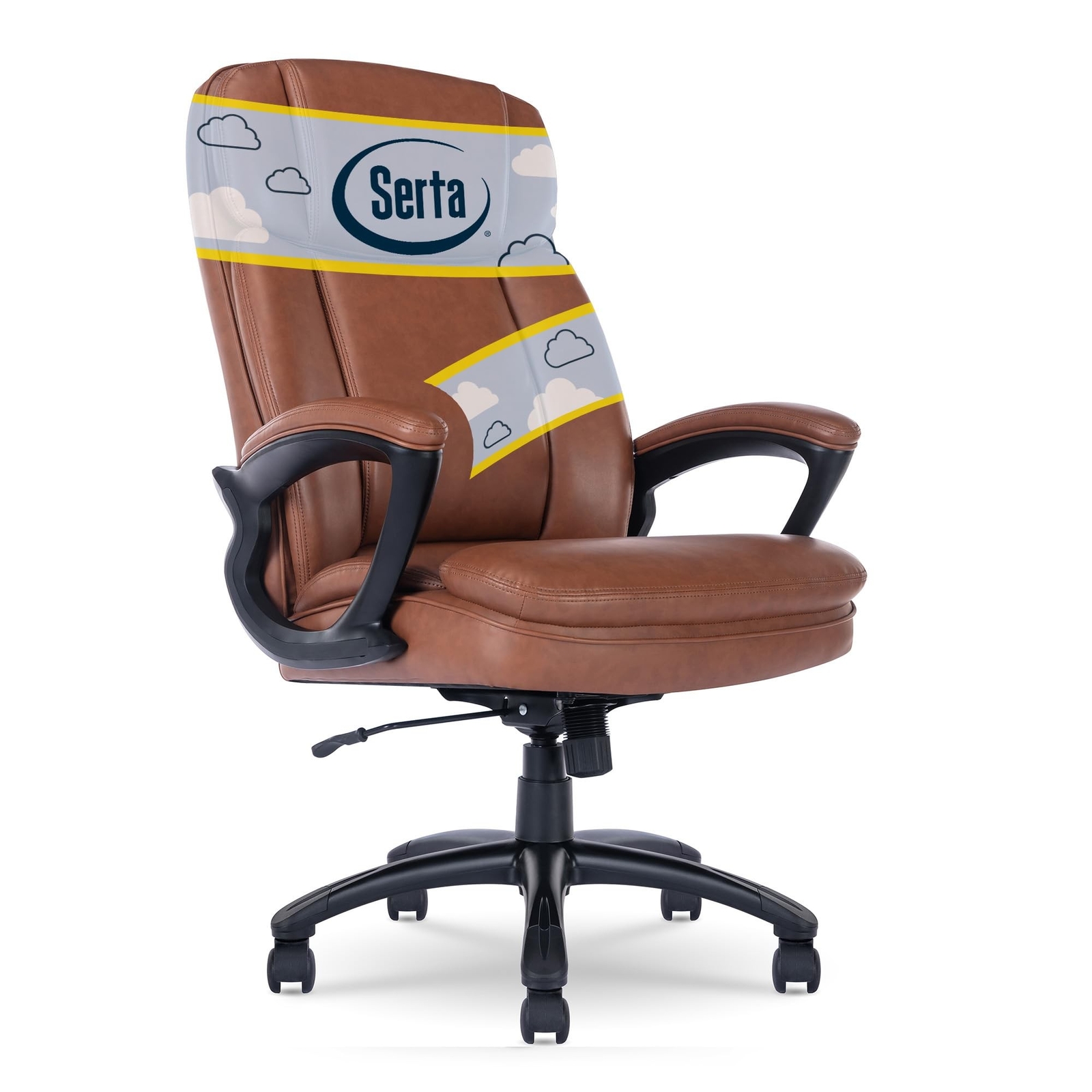 Serta Fairbanks Big and Tall High Back Executive Office Ergonomic Gaming Comp...