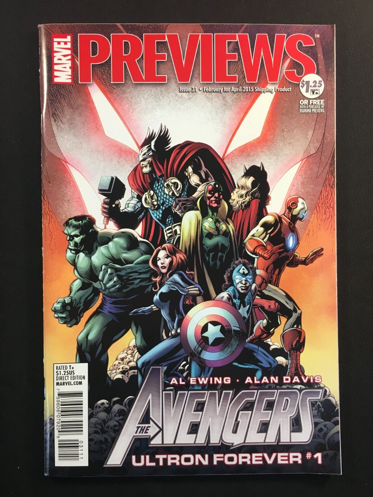 ALL-NEW ALL-DIFFERENT MARVEL PREVIEWS Ultron Forever Avengers 1 Hulk Thor Vision