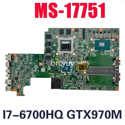 For MS-17751 MSI GS70 6QE MS-1775 Laptop Motherboard